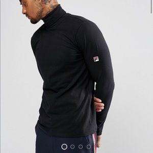 Fila Vintage Long Sleeve Roll Neck T-Shirt